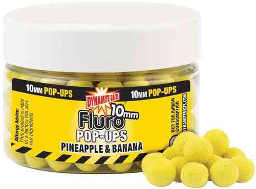 FLUO POP-UP 10MM DYNAMITE BAITS (PINEAPPLE Y BANANA)