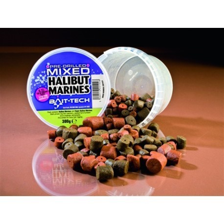 BAIT-TECH PRE-DRILLED HALIBUT MARINES 8-12-16-20MM 300GR